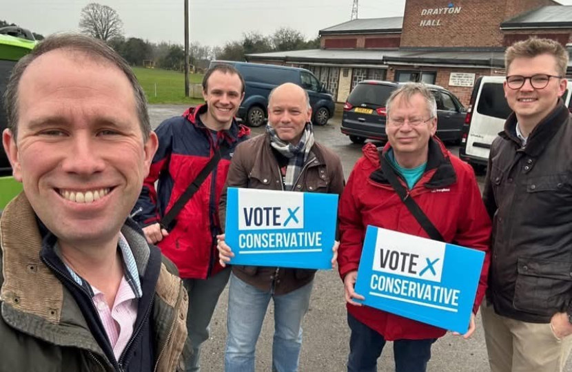 Campaigning in Drayton